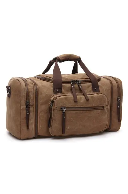 MARKROYAL Soft Canvas Men Travel Bags Carry On Luggage Bags Men Duffel Bag Travel Tote Weekend Bag High Capacity