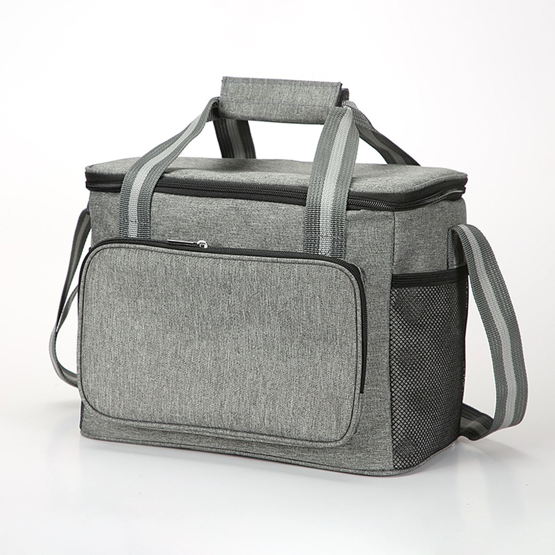 14L Large Capacity Insulated Cooler Leakproof Tote Bag-Grey | The Warehouse