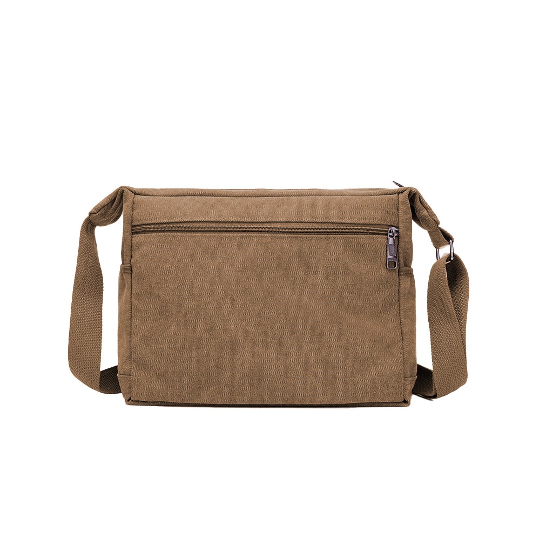 Men's Canvas Shoulder Messenger Bag Crossbody | The Warehouse