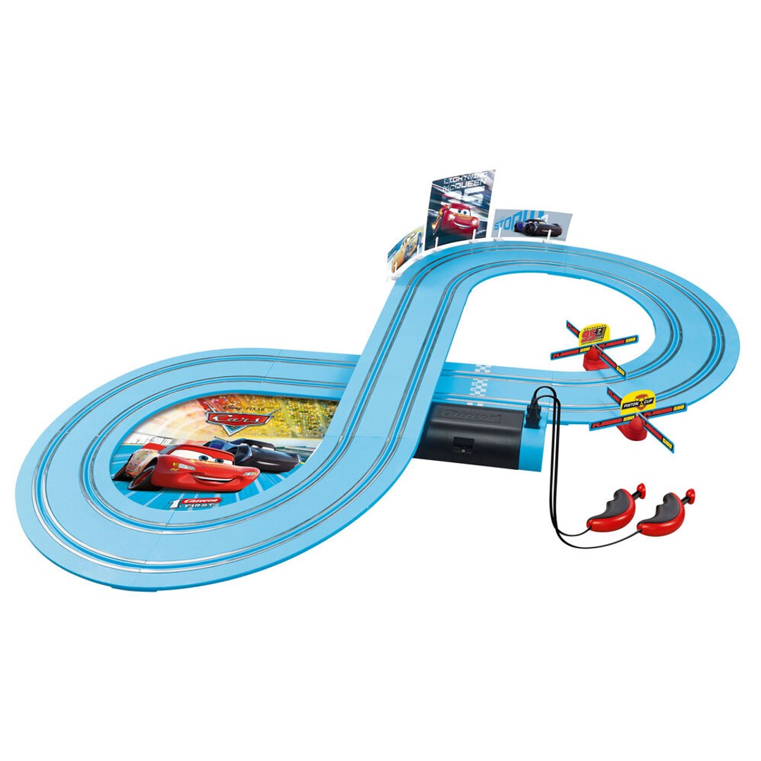 Carrera First Disney Pixar Cars 3 Power Duel Race Slot Car Toy Set   Kids 3y+ | The Warehouse