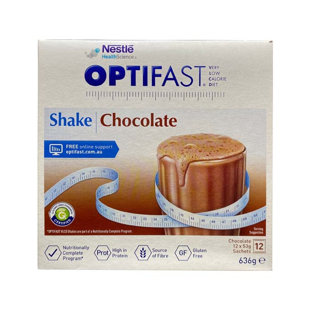 OPTIFAST VLCD Shake Chocolate 12 Pack 636g