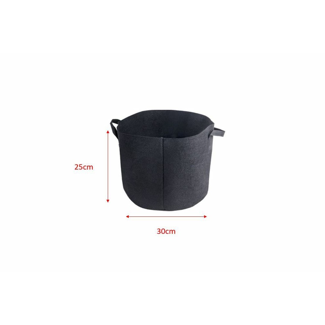 HES 18L Grow Bags Black Fabric Plant Pouch Pot Container 5 Gallon ...