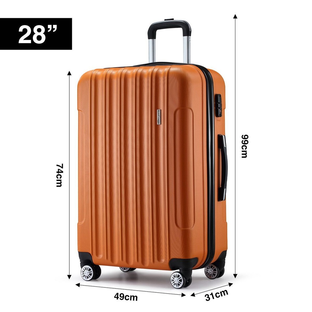 2 PCS Luggage Set Travel Suitcases Hard Carry On Rolling Trolley ...