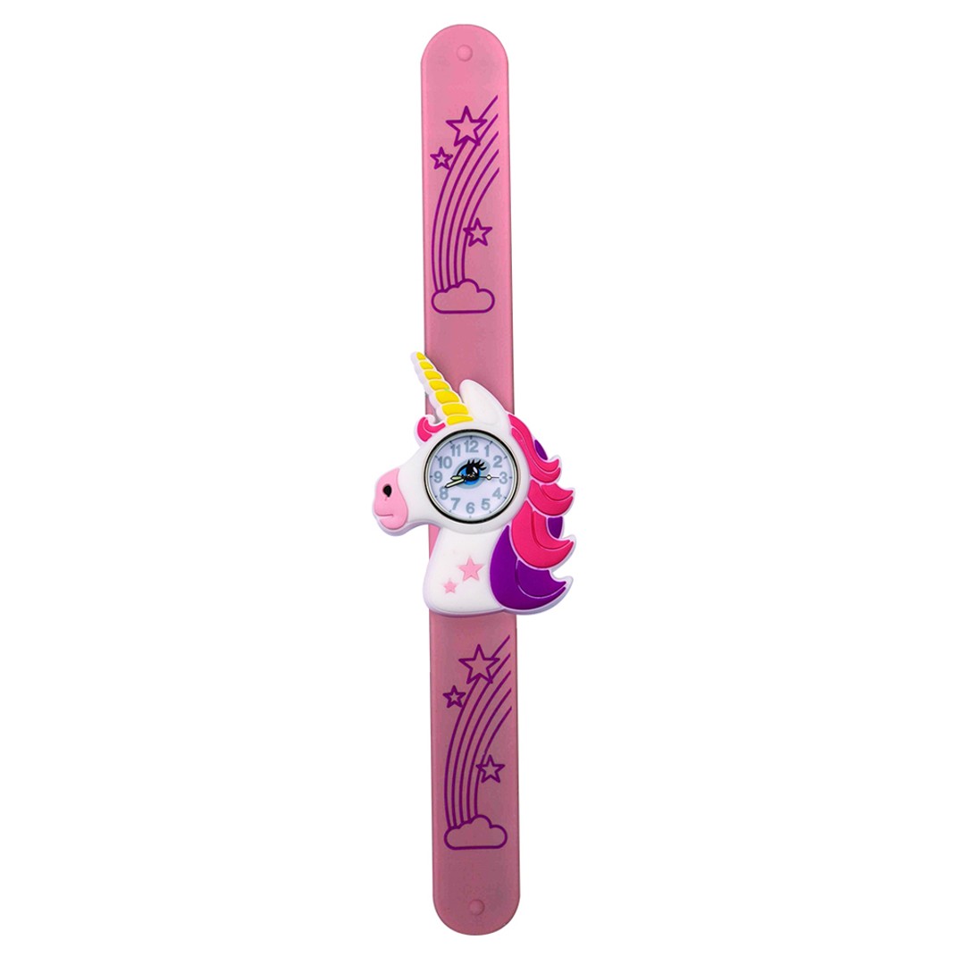 Wild Watches 25cm Unicorn Animal Snap Wrist Watch Kids/Child Analogue Wristwatch