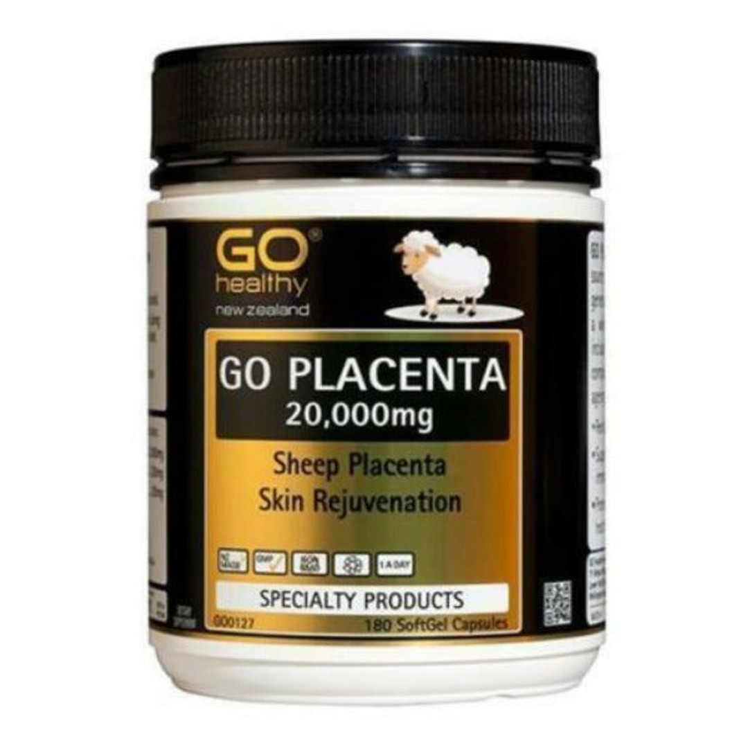 New Zealand Go Healthy Sheep Placenta 20,000mg 180 Capsules | The Warehouse