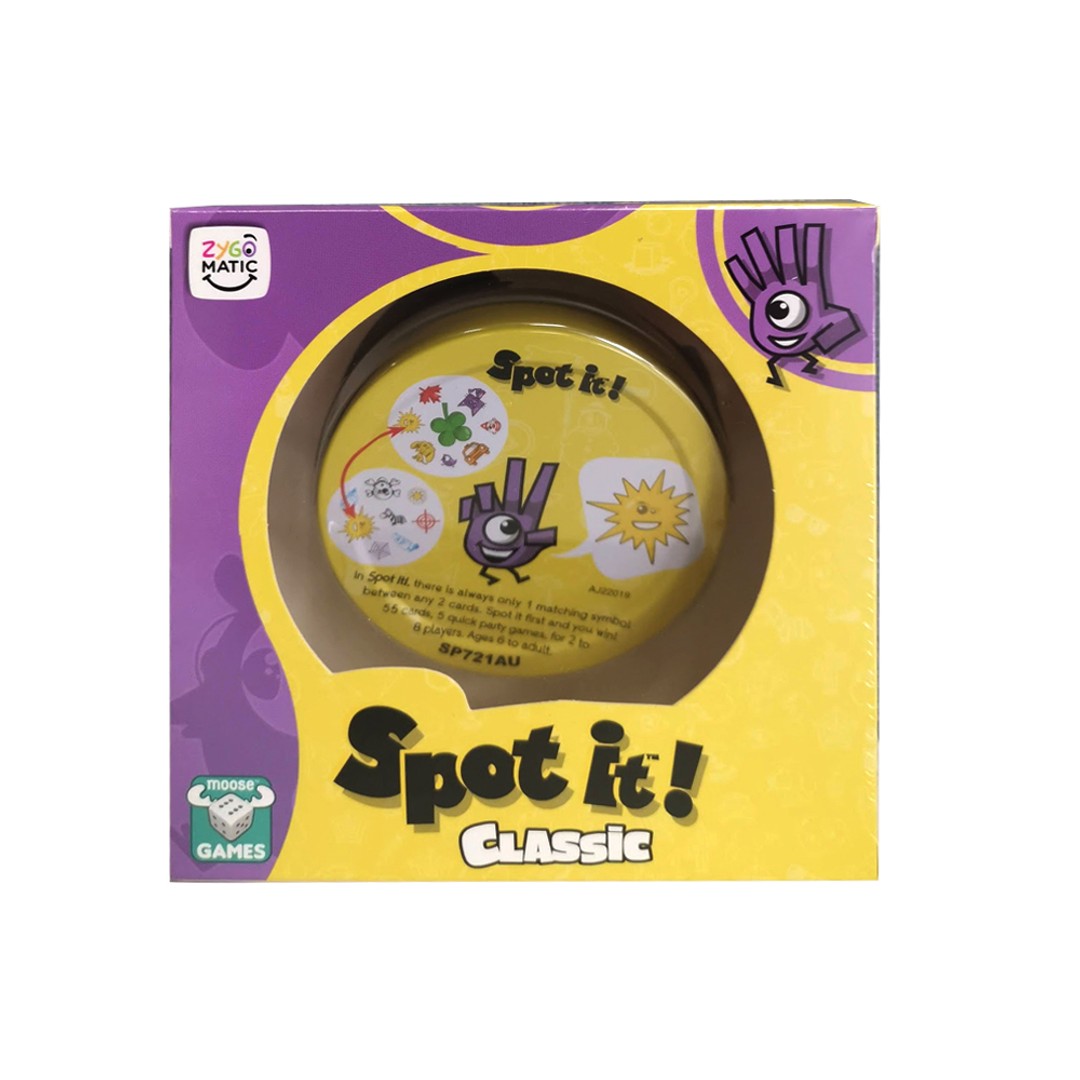 Moose Games Spot it Classic Kids/Children Family Card Game Educational Toy 7y+