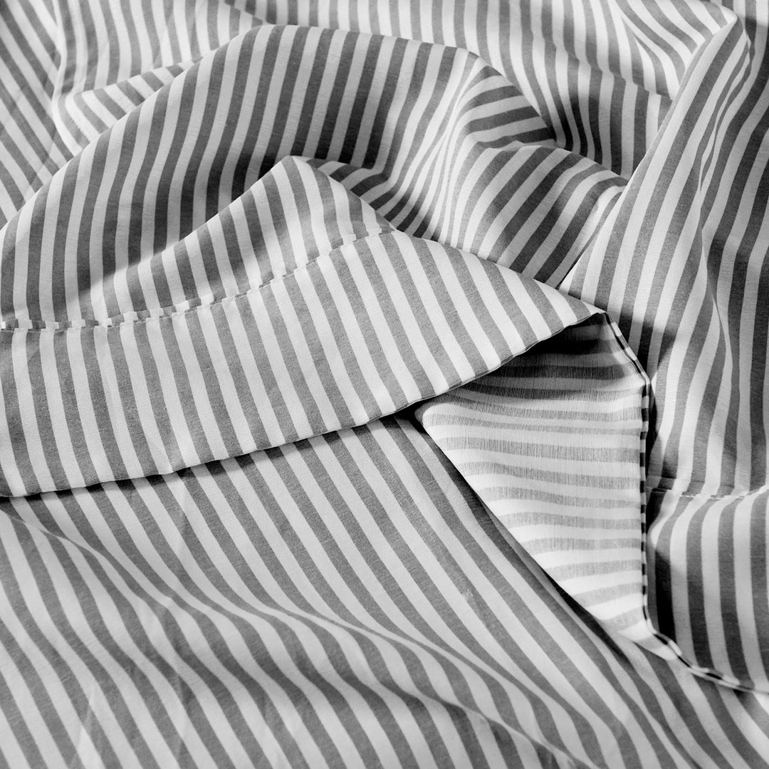 Royal Comfort Luxury Striped Linen Quilt Cover Set Soft Touch Premium ...