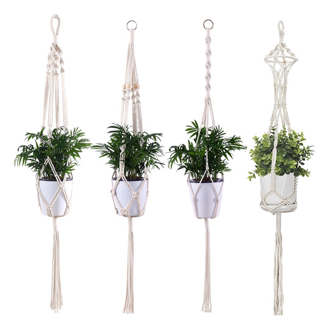 4 Pack Simple Design Indoor Planter Hanging Rope-Type B | The Warehouse