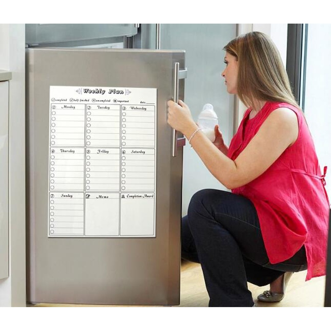 A3 Monthly Magnetic Calendar Fridge Dry Erase Planner Refrigerator