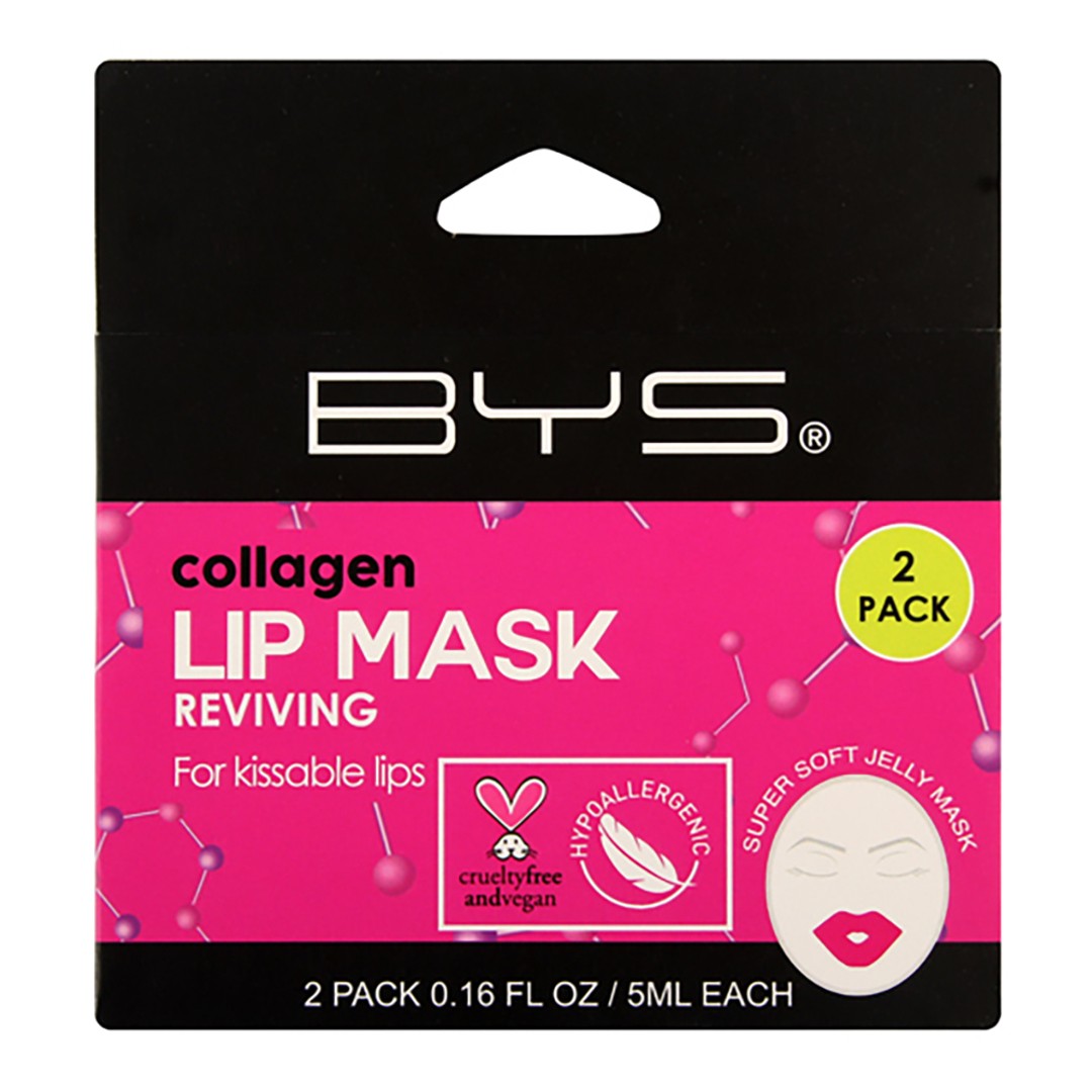 2pc BYS Collagen 5ml Jelly Soft Lip Beauty Mask Moisturise Vitamin E Skin Care