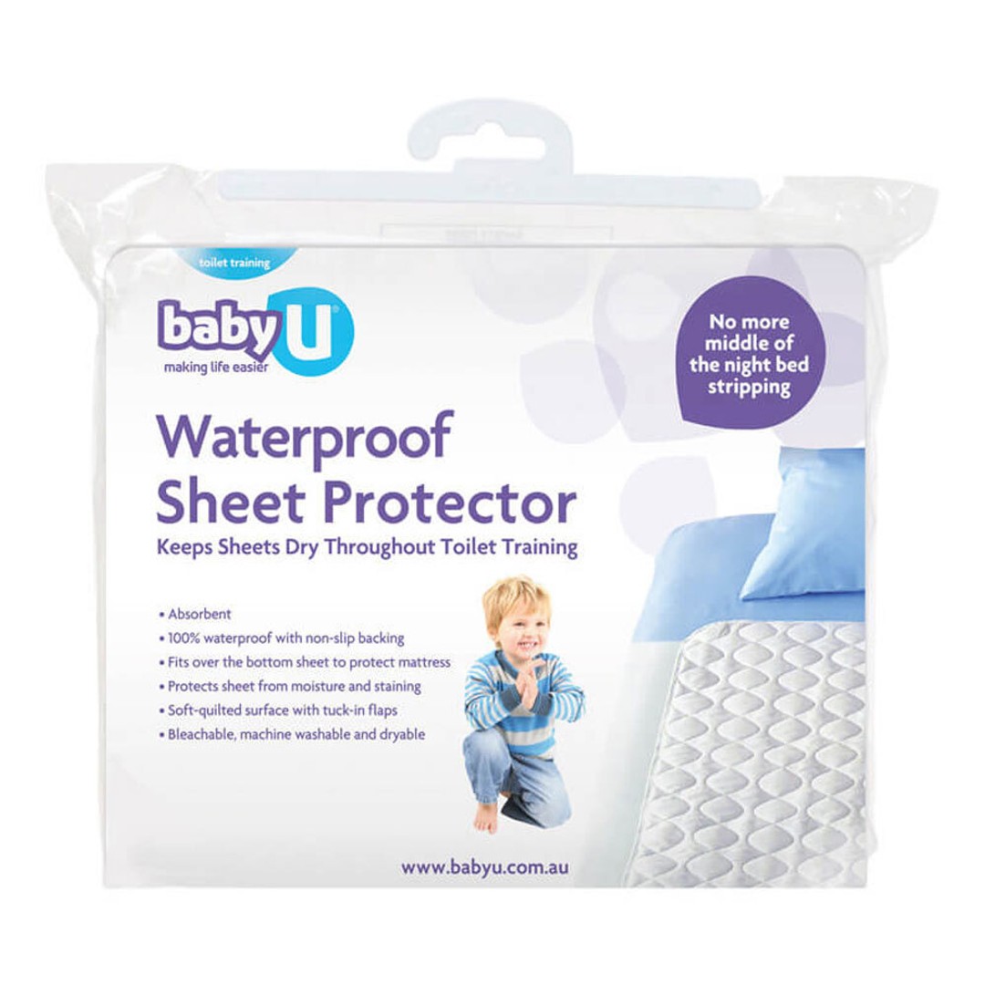 Baby U Waterproof Sheet Protector Nursery Bedding Cover Cotton for ...