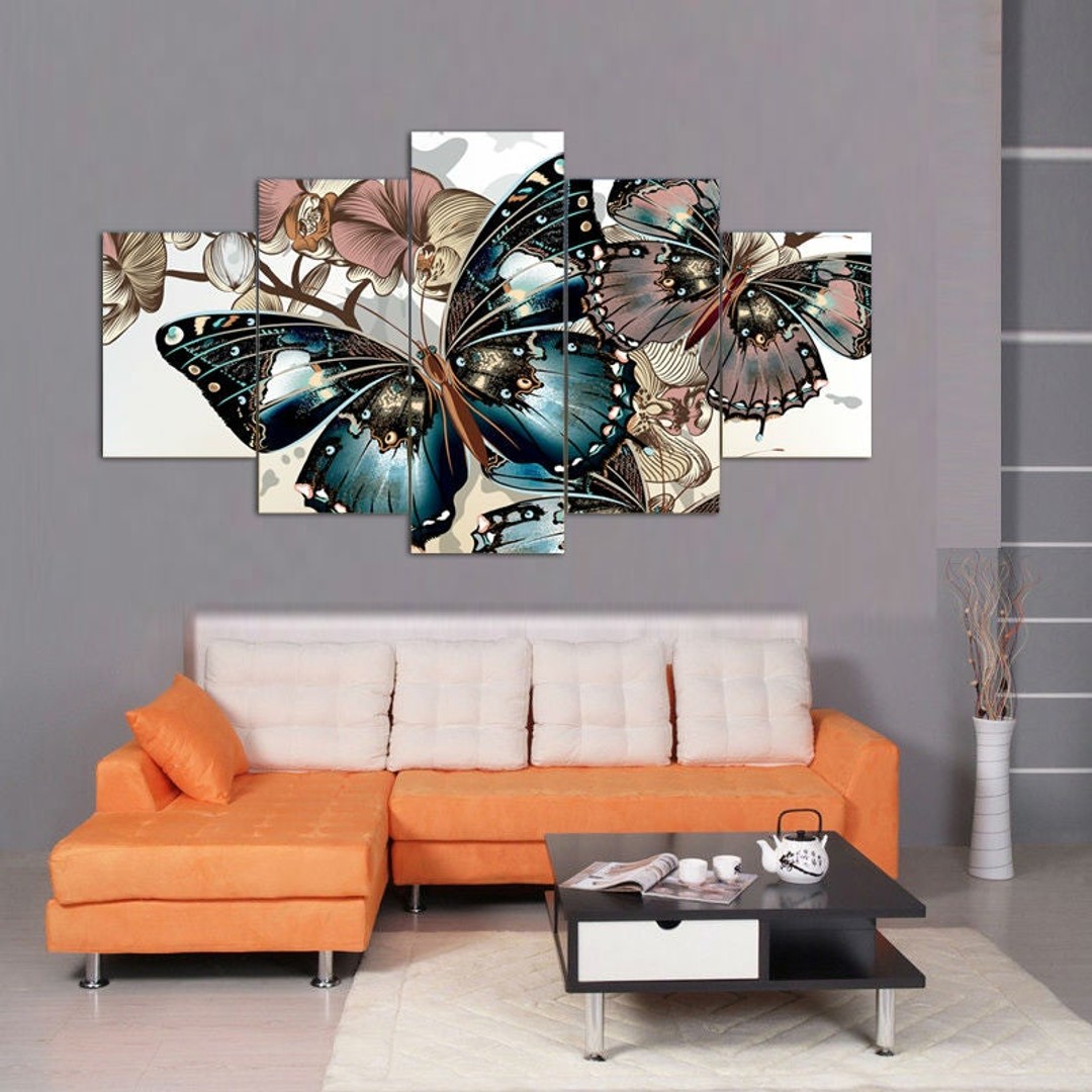 Интерьерная живопись бабочка