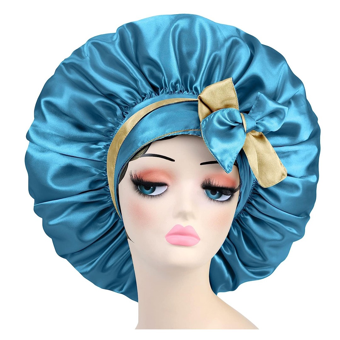 Adjustable Double Layer Women's Satin Sleeping Wrap Hair Bonnet