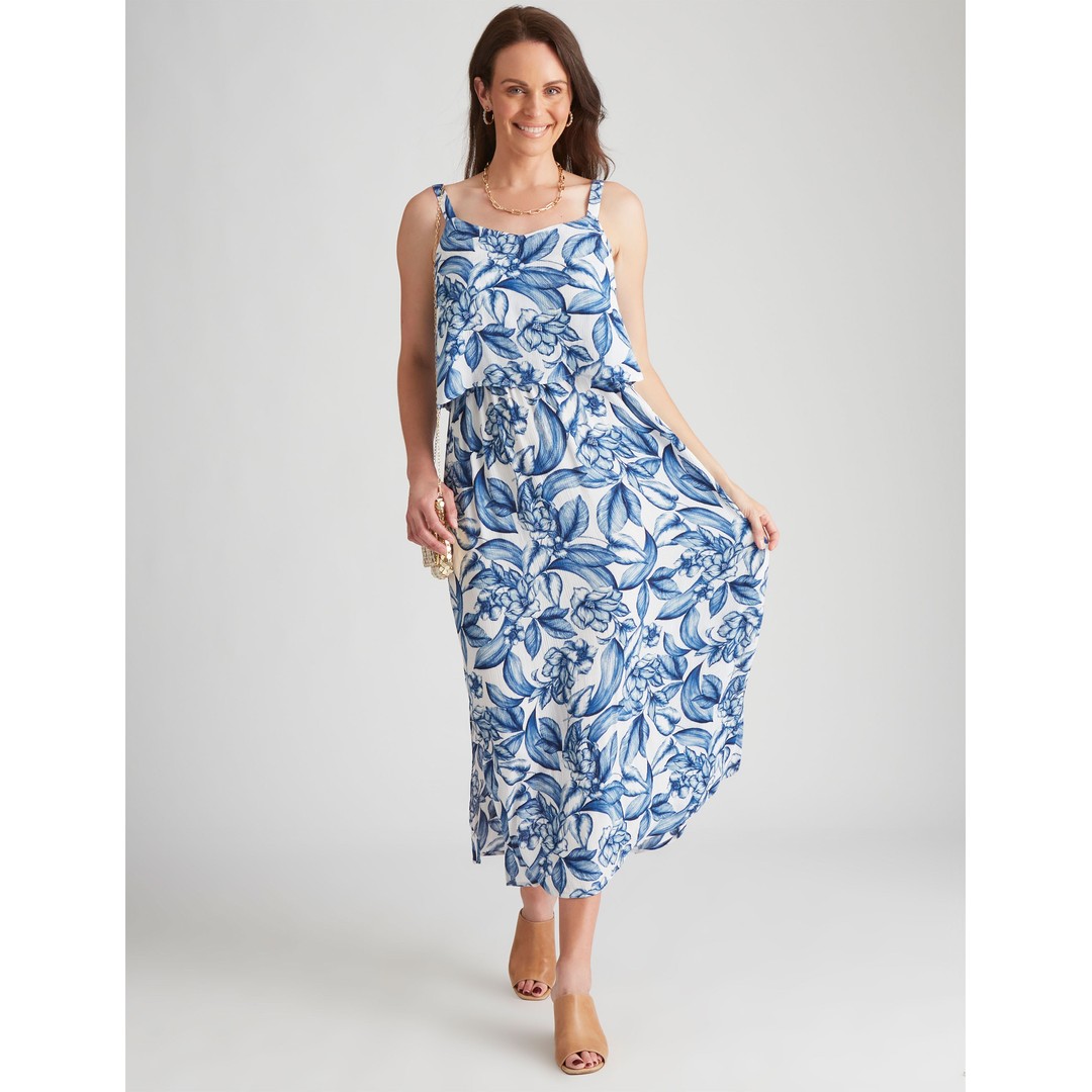 Womens Millers Layered Crinkle Maxi Dress | The Warehouse