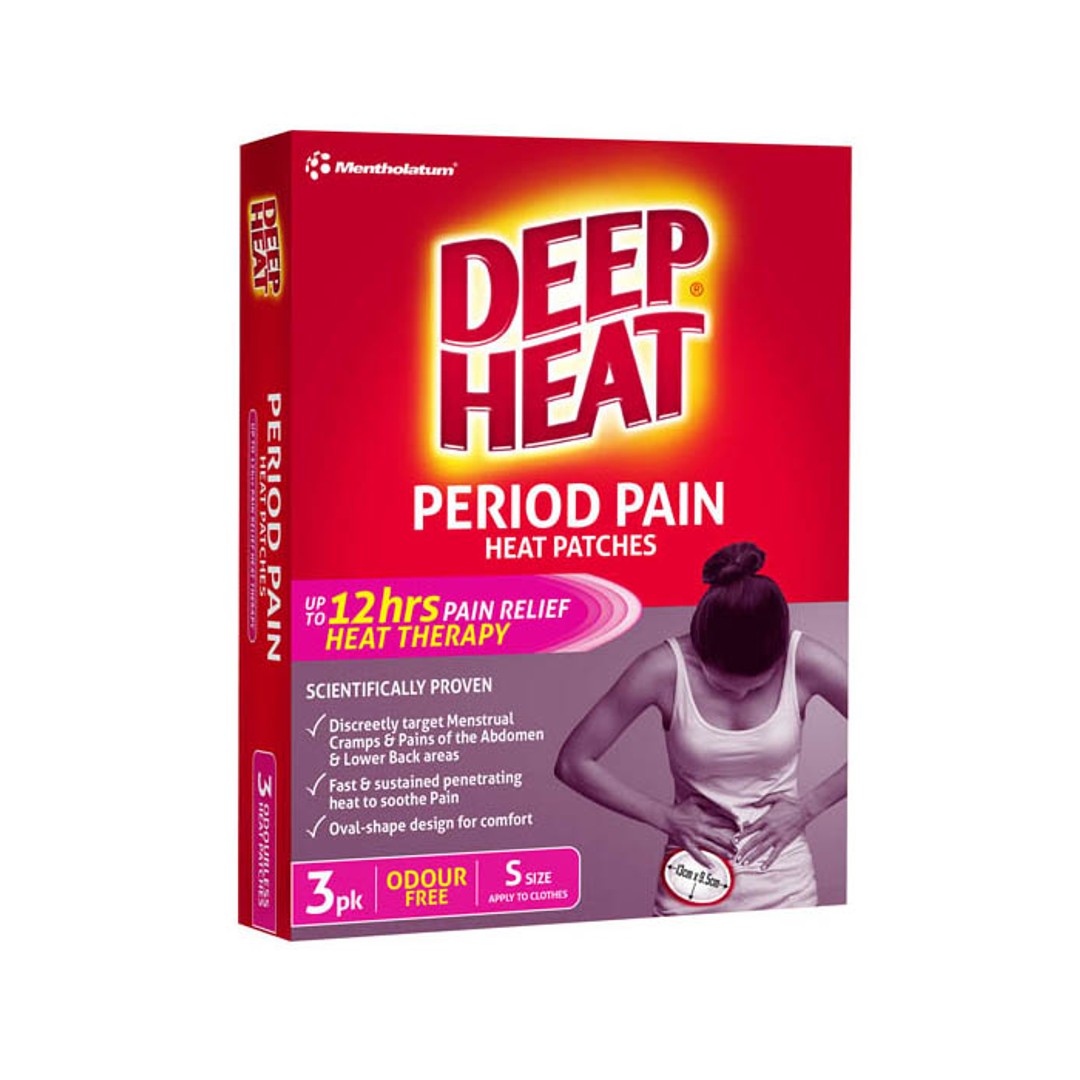 Mentholatum Deep Heat Period Pain Patch 3pk
