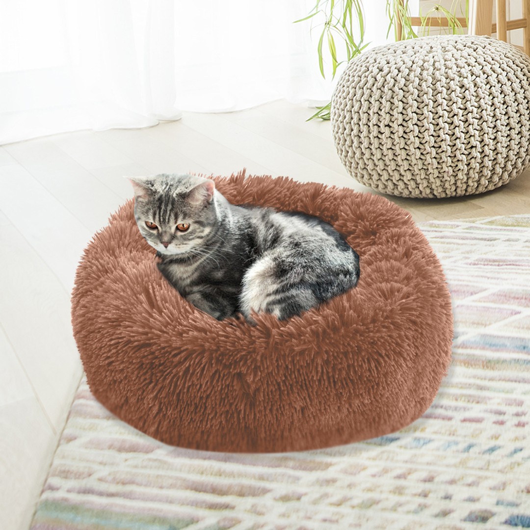 PaWz Pet Bed Mattress Dog Beds Bedding Cat Pad Mat Cushion Winter S Brown