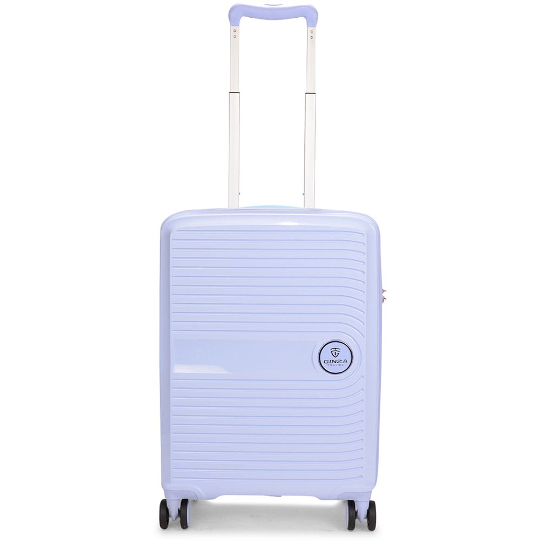 Ginza Aries 55cm Hardside Carry-On Suitcase Pastel Blue | The Warehouse