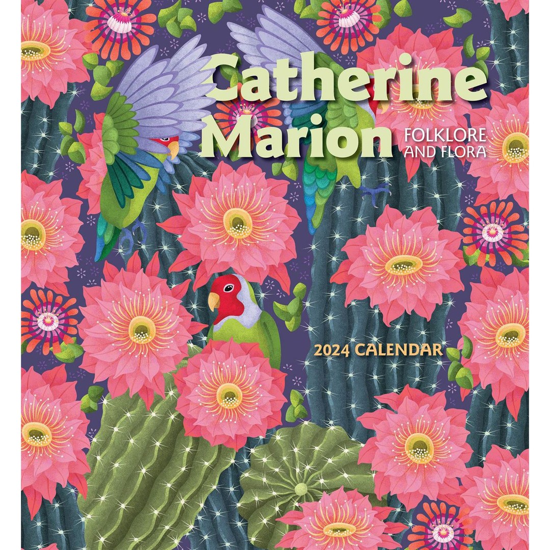 Pomegranate Catherine Marion Folklore and Flora 2024 Wall Calendar
