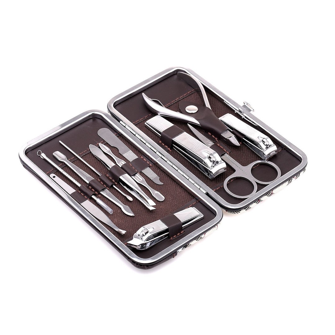 12PCS Manicure Set Nail Clippers Cleaner | The Warehouse