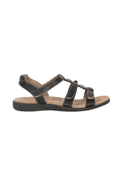 Excel By Cora Sol Women's Comfort Flat Sandal Patterned Straps ...