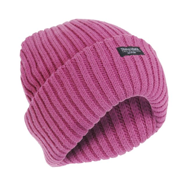 FLOSO Ladies/Womens Chunky Knit Thermal Thinsulate Winter/Ski Hat (3M ...
