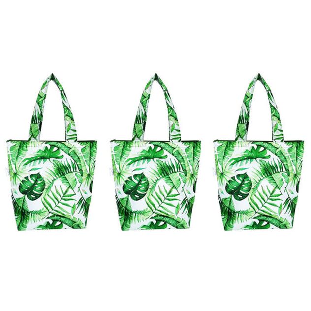 3x Sachi 40cm Insulated Thermal Cooler Shopping Bag Market Tote Jungle ...
