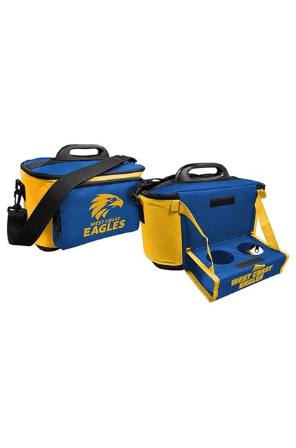 West Coast Eagles AFL Lunch Cooler With Drink Tray Table Australian Football League Online 1-day.co.nz