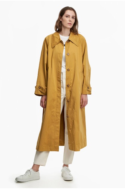 Levi's Edie Swing Trench Coat Mustard Gold | LEVI'S Online | TheMarket New  Zealand