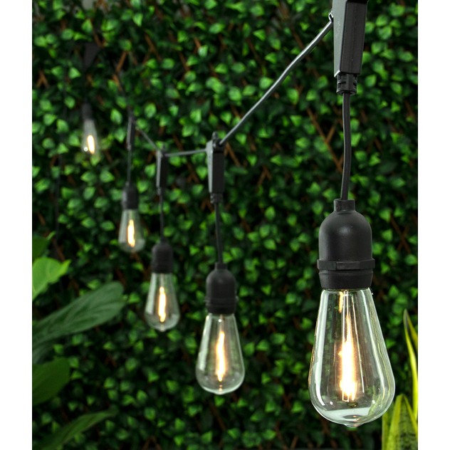 Ecowise Solar Outdoor LED Cafe Lights -10 Bulbs | Ecowise Online ...
