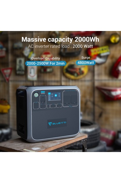 Bluetti Portable Power Station Ac200p 2000wh 2000w Solar Genrator For