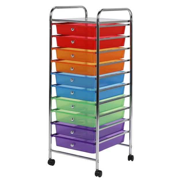 10 Drawer Multi Storage Cart Rainbow 1day Online TheMarket New