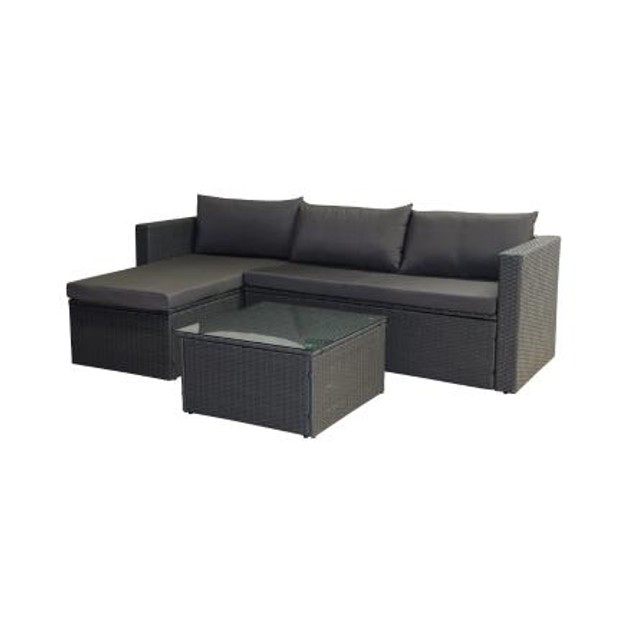 Shop Rattan Outdoor Sofa Set|Grey | 1-day Online | 1-day.co.nz