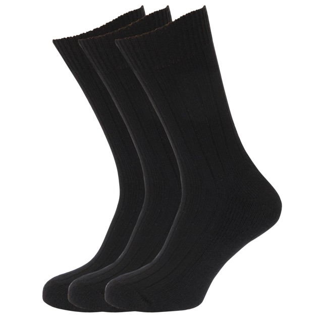 Mens Wool Blend Socks With Wool Padded Sole (Pack Of 3) | Universal ...
