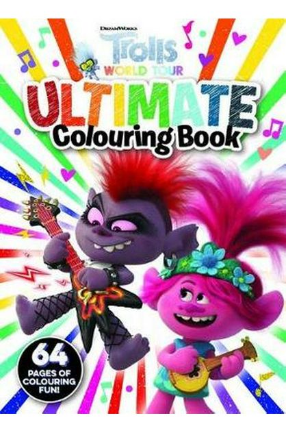 trolls world tour ultimate colouring book dreamworks