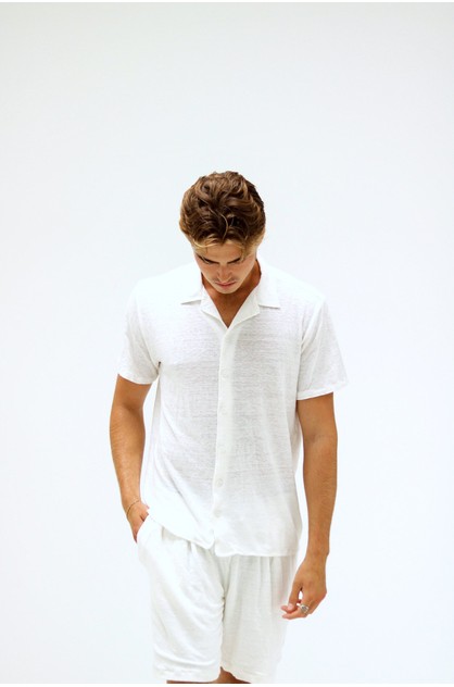 The Hamptons Linen Shorts - White | Outrè Clothing Online | TheMarket ...