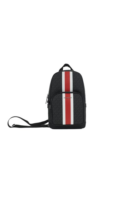 Michael Kors Cooper Medium Signature PVC Varsity Stripe Commuter Slingpack  Crossbody Bag (Black Signature/Flame Red) | MICHAEL KORS Online | TheMarket  New Zealand