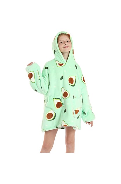 Kids Oversized Wearable Blanket Hoodie-Avocado | Kmall Online ...