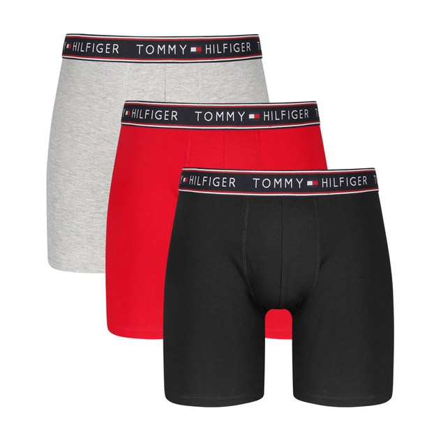Tommy Hilfiger 3PK Trunks - Black/Red/Grey | Tommy Hilfiger Online ...