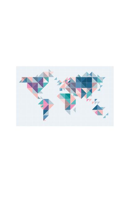 IXXI : World Tangram - x 110cm - Wall Art | Online | TheMarket New Zealand