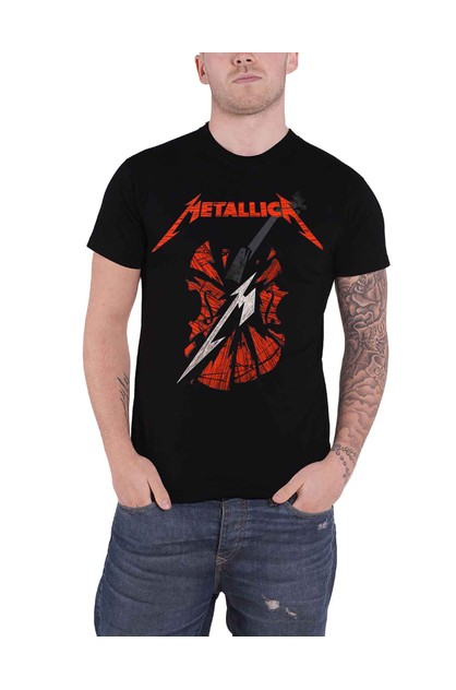 Metallica T Shirt S M2 Scratch Cello Band Logo New Official Mens Black Paradiso Clothing Online Themarket New Zealand