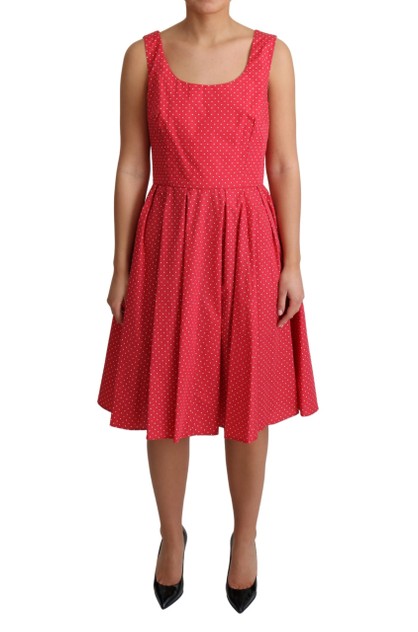 Dolce Gabbana Red Polka Dotted Cotton A-Line Dress | DOLCE & GABBANA Online  | TheMarket New Zealand