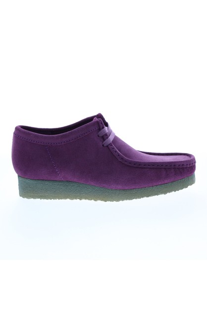 Clarks Wallabee 26168860 Mens Purple Suede Lace Up Chukkas Boots ...