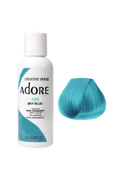 Adore Semi Permanent Hair Colour - 196 Sky Blue | Adore Online | TheMarket  New Zealand