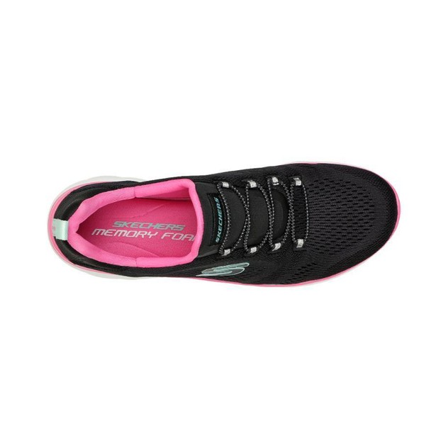 Skechers Women's Summits Perfect View Shoe - Black/Pink | Skechers
