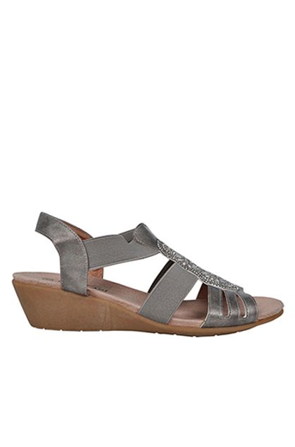 Carousel By Cora Sol Low Wedge Elasticized Sandal Womens | Spendless ...