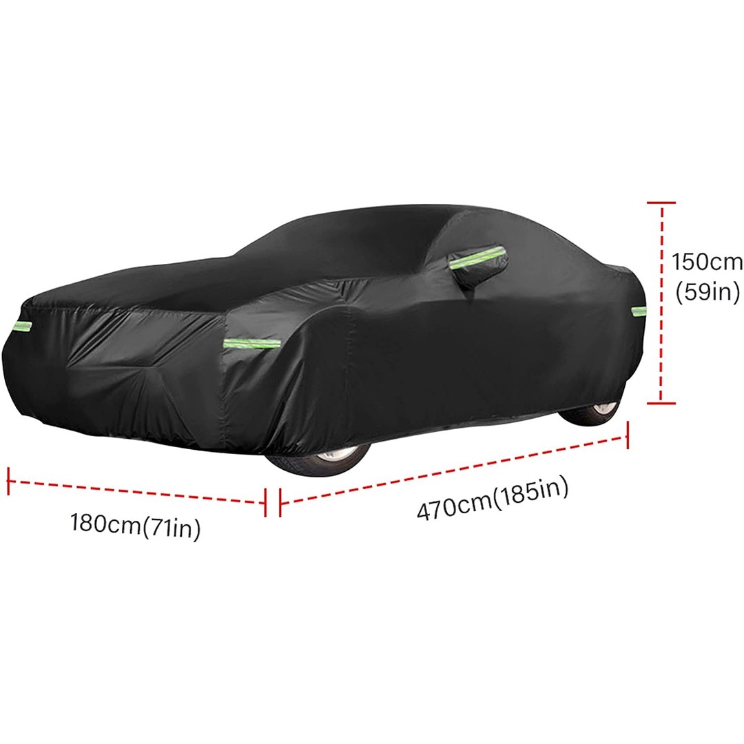 All-Weather Heavy Duty Car Cover for Sedans 4.7M, As shown, hi-res