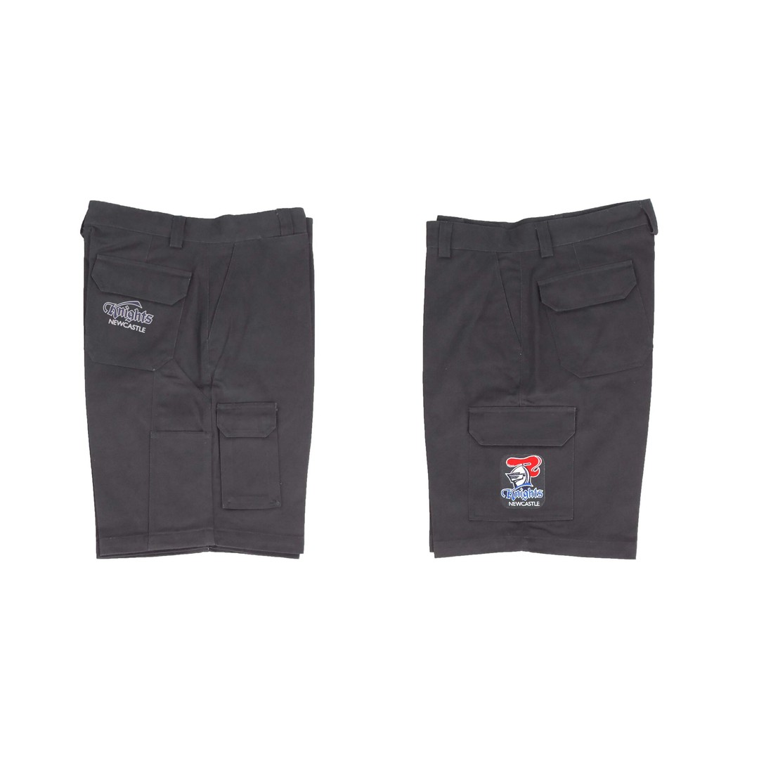 Newcastle Knights NRL Cargo Work Shorts - Short Pants Black