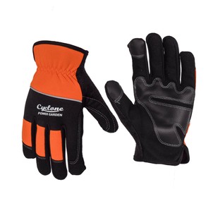 Cyclone Size XL Gardening Gloves Touch Screen Compatible Hivis Orange/Black