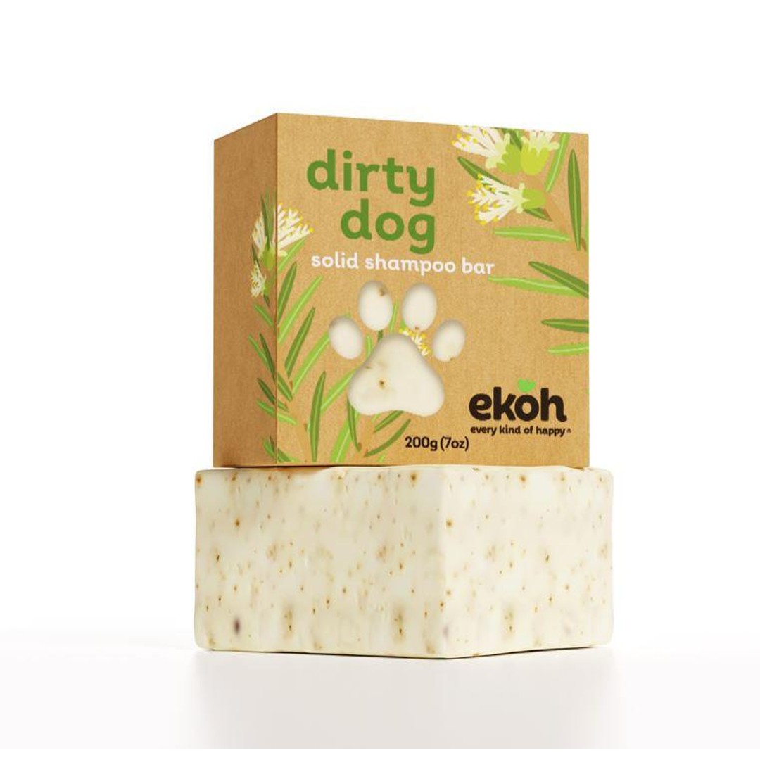 EKOH Dog Shampoo Conditioner Bar - Nourishing, Plastic-Free, Vegan, Cruelty-Free, Eco-Friendly, 200g