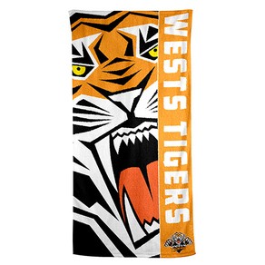 Wests Tigers NRL Beach Bath Towel